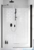 Radaway Nes 8 Black Dws I drzwi wnękowe 120cm W3 prawe czarny mat szkło przejrzyste 10078100-54-01R/10078113-01-01